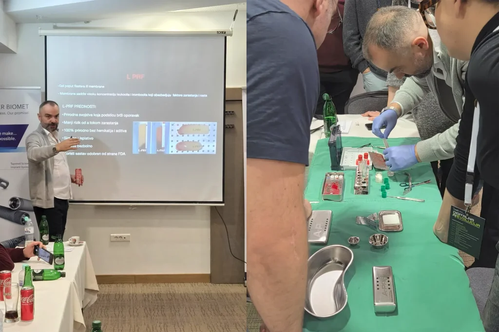 Predavanje dr Miljusa o Zimmer implantatima i PRF